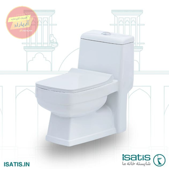 توالت فرنگی ایساتیس مدل کیمیا (چینی درجه 1)