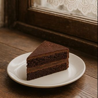 کیک شکلات پودری (دبل چاکلت)