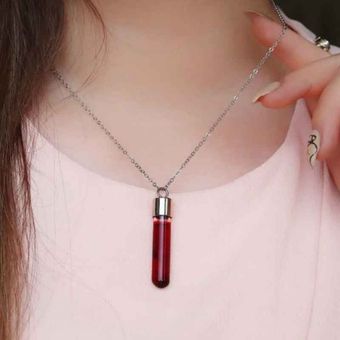 گردنبند کپسول خون استیل بازنجیر