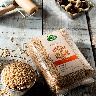 گندم پوست کنده ارگانیک آبگینه