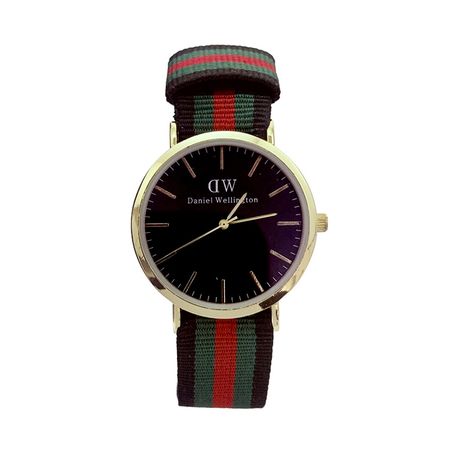 ساعت دنیل ولینگتون مردانه کد (w2559b) بند پارچه ای صفحه مشکی