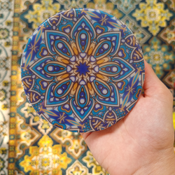 زیرلیوانی رزینی طرح سنتی ا