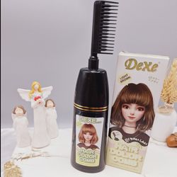 شانه رنگ مو رنگ قهوه ای روشن طبیعی برند دکسی Dexe