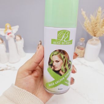 اسپری رنگ مو سبز برند ROSE BERRY