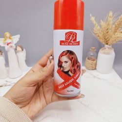 اسپری رنگ مو قرمز آتشی برند ROSE BERRY