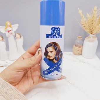 اسپری رنگ مو آبی پر رنگ برند ROSE BERRY
