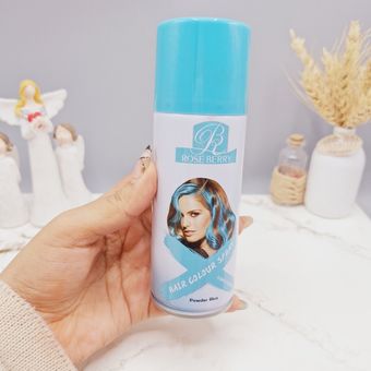 اسپری رنگ مو آبی نیلگون برند ROSE BERRY