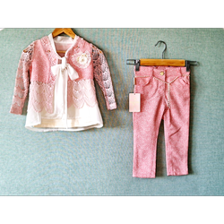 کت و شلوار دخترانه مجلسی وارداتی 4 تیکه