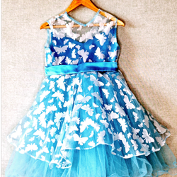 پیراهن مجلسی حریر شیشه ای