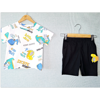 تیشرت شلوارک دایناسور وارداتی با کیفیت عالی