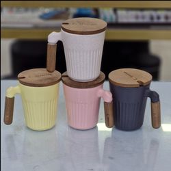ماگ سرامیکی در چوبی درجه یک کمر باریک