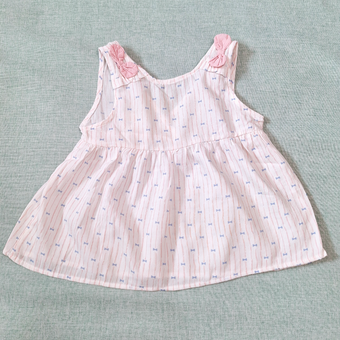 پیراهن شورت دخترانه طرح پاپیون وارداتی نخ پنبه