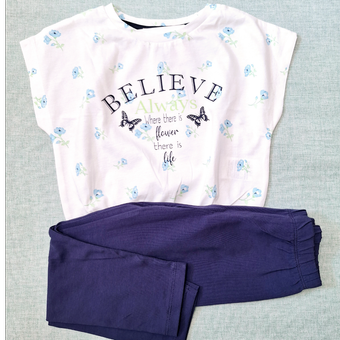 بلوز شلوار دخترانه BELIEVE  وارداتی CikoBY