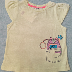 بلوز دخترانه طرح جیب وارداتی CikoBy