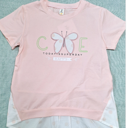 تیشرت دخترانه پروانه وارداتی کیفیت عالی