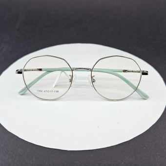 فریم عینک طبی گرد دخترانه و پسرانه نقره ای مدل T1172