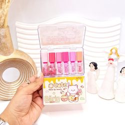 باکس 6 تایی لیپ گلاس طرح خرس برند Barin