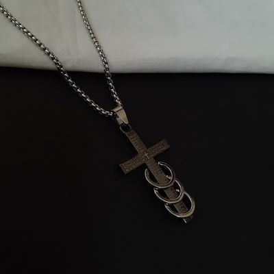 گردنبند صلیب سه حلقه✝️