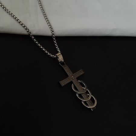 گردنبند صلیب سه حلقه✝️