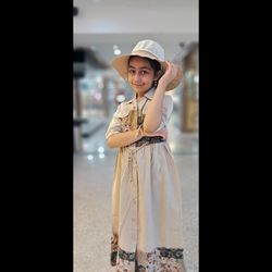 سارافون یقه انگلیسی تک دخترونه