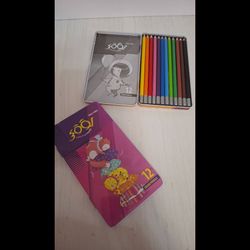 مدادرنگی 12 رنگ لوکی جعبه فلزی