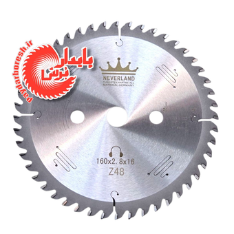 تیغه MDF بر الماسه نورلند قطر 160 میلی متر Pd117 Neverland 160×2.8×2.0×16×z48(MDF)