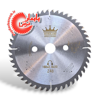 تیغه MDF بر الماسه نورلند قطر 160 میلی متر Pd118 Neverland 160×2.8×2.0×20×z48(MDF)