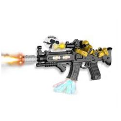 اسباب بازی جنگی مدل تفنگ طرح موزیکال حرکتی دودزا کد 16-3060