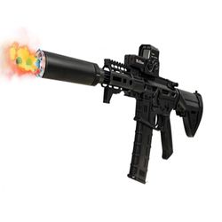 اسباب بازی جنگی مدل تفنگ SLR طرح شارژی تیر ژله ای دودزا چراغدار کد 2-668