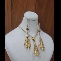 نیم ست طرح طلا زنانه شیپوری