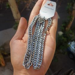 زنجیر کارتیر نقره ای استیل