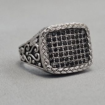 انگشتر مردانه طرح نقره ترک10998