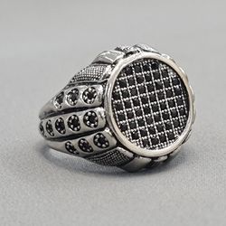 انگشتر مردانه طرح نقره ترک 5788