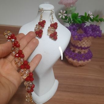 نیم ست کریستالی(پس کرایه)