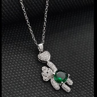 گردنبند ولنتاین استیل نگین دار