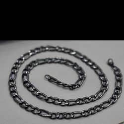 زنجیر فیگارو استیل 7 میل 60 سانتی