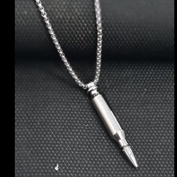 گردنبند فشنگ استیل