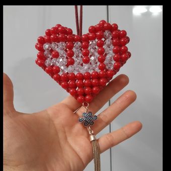 آویز قلب دوبعدی طرح الله(پس کرایه)