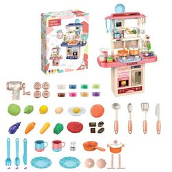 اسباب بازی مدل آشپزخانه همراه شیر آب و لوازم کد 6-756