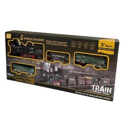 اسباب بازی مدل قطار طرح باطری خور 16 قطعه کد 85-9299