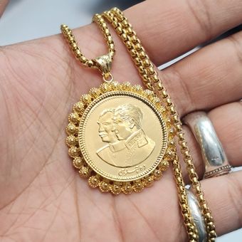 گردنبند سکه پهلوی پدر و پسر