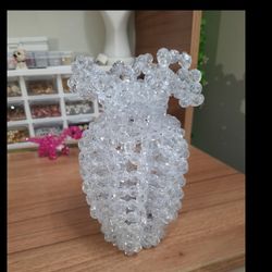 گلدان کریستال با دوگل(پس کرایه)