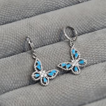 گوشواره پروانه فول نگین