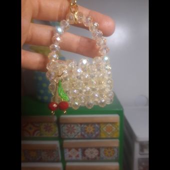 آویز کلیدوکیف ماشین طرح مینی بگ با آویز گیلاس(پس کرایه)