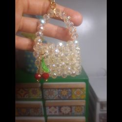 آویز کلیدوکیف ماشین طرح مینی بگ با آویز گیلاس(پس کرایه)