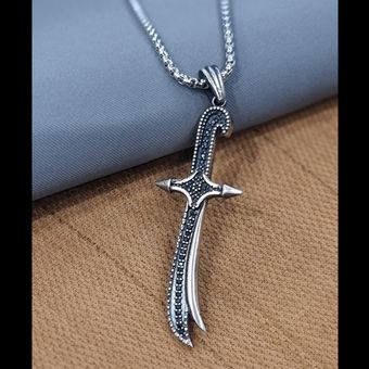 گردنبند ذوالفقار نقره روس برجسته 1008