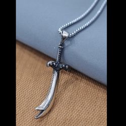 گردنبند ذوالفقار نقره روس برجسته 1009