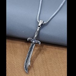 گردنبند ذوالفقار نقره روس برجسته 1005