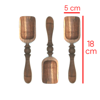 قاشق آجیل خوری چوبی ، طرح آنتیک (کد565)