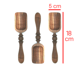 قاشق آجیل خوری چوبی ، طرح آنتیک (کد565)